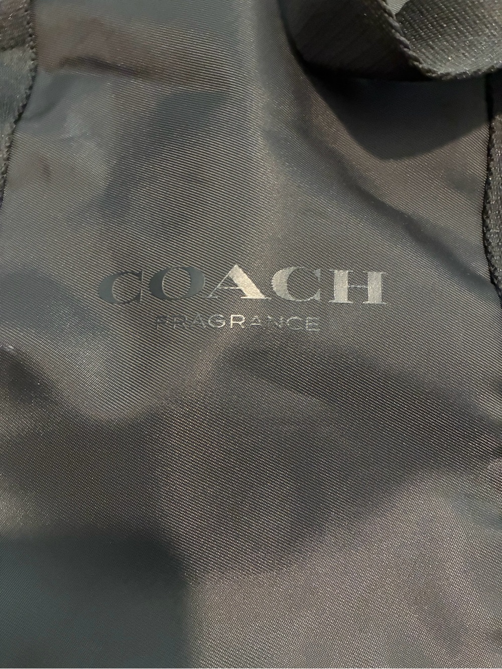 COACH Black Men’s Fragrance Tote Bag with Subtle Logo